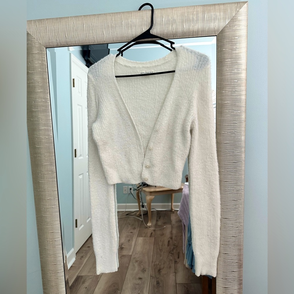 Aeropostal cardigan fuzzy